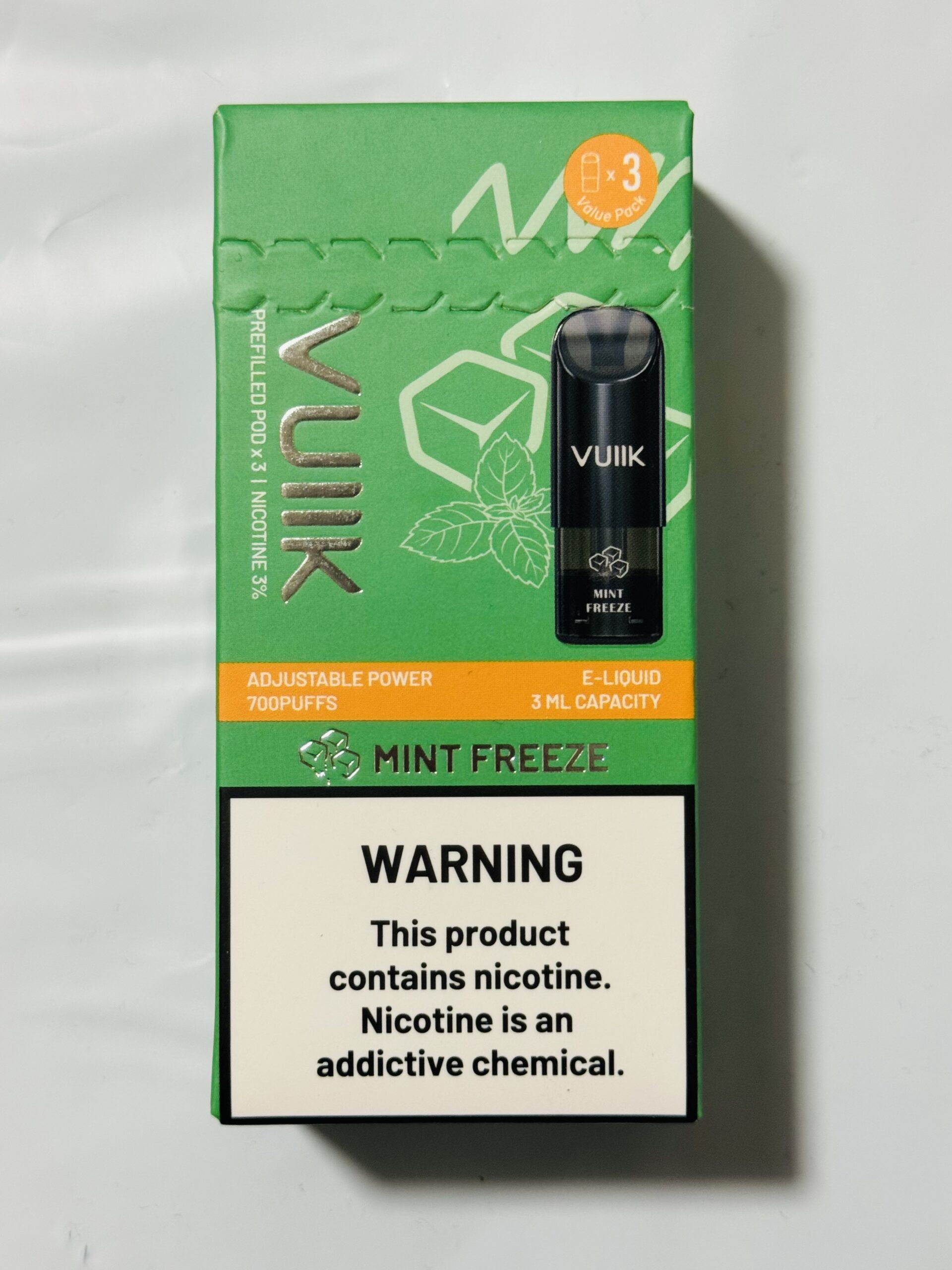VK烟弹零度薄荷