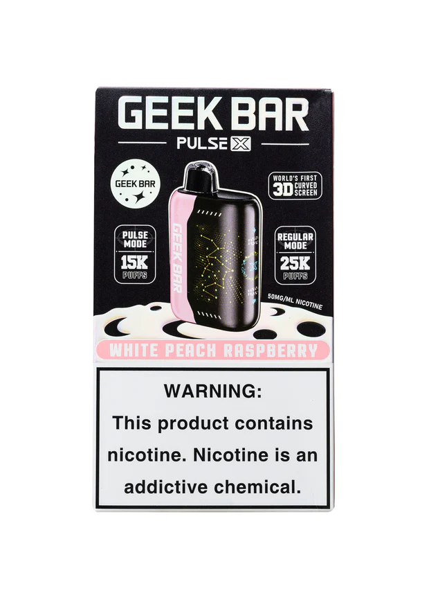 Geekbar pulse X White Peach Raspberry